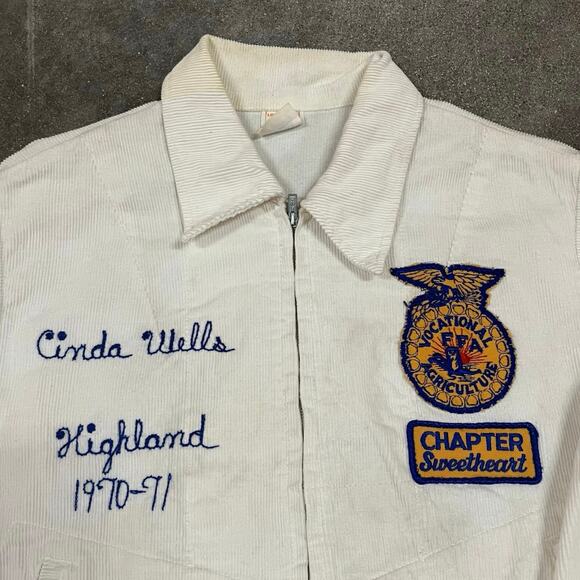 Vintage 70's FFA Chapter Sweetheart Jacket Size Medium - Picture 3 of 7